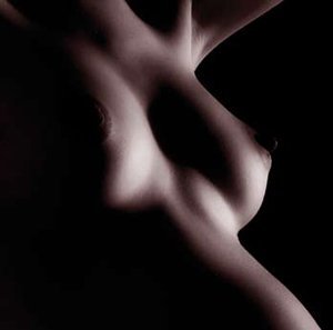 black and white nude